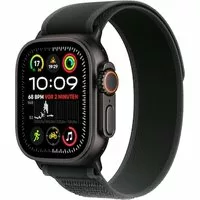 Apple Watch Ultra 2 LTE 49mm schwarzes Titan Gehäuse mit schwarzem Trail Armband – S/M
