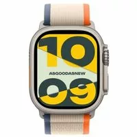 Apple Watch Ultra 2 GPS + Cellular 49mm Titan natur Trail Loop orange/Beige M/L