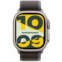 Apple Watch Ultra 2 GPS + Cellular 49mm Titan natur Trail Loop blau/schwarz S/M