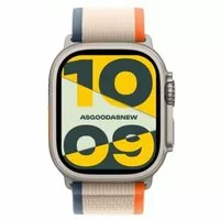Apple Watch Ultra 2 GPS + Cellular 49mm Titan natur Trail Loop orange/Beige S/M