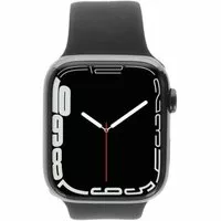 Apple Watch Series 7 GPS + Cellular 45mm Edelstahl graphit Sportarmband Mitternacht