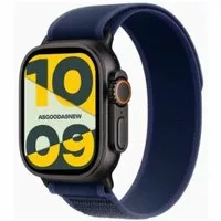 Apple Watch Ultra 2 GPS + Cellular 49mm Titan schwarz Trail Loop blau/schwarz S/M