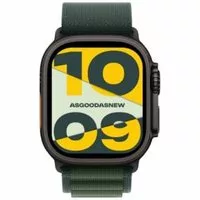 Apple Watch Ultra 2 GPS + Cellular 49mm Titan schwarz Alpine Loop dunkelgrün L