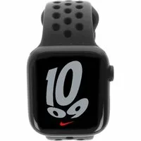 Apple Watch Series 7 Nike GPS + Celluar 45mm Aluminium mitternacht Sportarmband anthrazit/schwarz