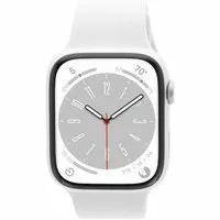 Apple Watch Series 8 GPS + Cellular 45mm Aluminium silber Sportarmband