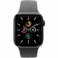 Apple Watch SE GPS + Cellular 44mm Aluminium space grau Sportarmband schwarz