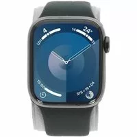 Apple Watch Series 9 GPS + Cellular 41mm Edelstahl graphit Sportarmband mitternacht S/M