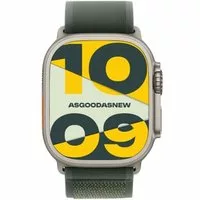 Apple Watch Ultra 2 GPS + Cellular 49mm Titan natur Trail Loop grün M/L