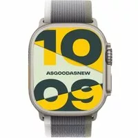 Apple Watch Ultra 2 GPS + Cellular 49mm Titan natur Trail Loop grün S/M