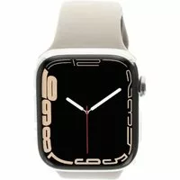 Apple Watch Series 7 GPS + Cellular 41mm Edelstahl silber Sportarmband Polarstern