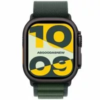Apple Watch Ultra 2 GPS + Cellular 49mm Titan schwarz Alpine Loop dunkelgrün M