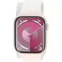 Apple Watch Series 9 GPS 45mm Aluminium rosé Sportarmband hellrosa S/M
