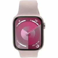 Apple Watch Series 9 GPS 45mm Aluminium rosé Sportarmband hellrosa M/L