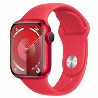 Apple Watch Series 9 GPS 41mm Aluminium rot Sportarmband rot M/L