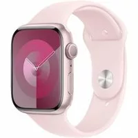 Apple Watch Series 9 GPS + Cellular 41mm Aluminium rosé Sportarmband hellrosa S/M