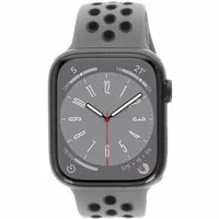 Apple Watch Series 8 GPS + Cellular 45mm Aluminium mitternacht Sportarmband olive grey/schwarz