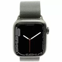 Apple Watch Series 7 GPS + Cellular 41mm Edelstahl graphit Milanaise-Armband graphit