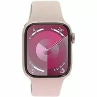 Apple Watch Series 9 GPS 41mm Aluminium rosé Sportarmband hellrosa M/L