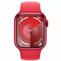 Apple Watch Series 9 GPS + Cellular 41mm Aluminium rot Sportarmband rot S/M
