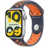 Apple Watch Series 9 GPS 45mm Aluminium mitternacht Nike Sportarmband blue flame M/L