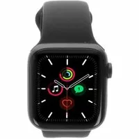 Apple Watch SE GPS 40mm Aluminium space grau Sportarmband schwarz