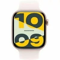 Apple Watch Series 10 GPS 46mm Aluminium roségold Sportarmband blassrosa S/M