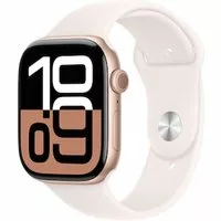 Apple Watch Series 10 GPS 46mm Aluminium Roségold Sportarmband light blush – M/L