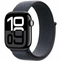 Apple Watch Series 10 GPS 42mm Aluminium Diamantschwarz Sport Loop Ink