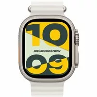 Apple Watch Ultra 2 GPS + Cellular 49mm Titan natur Ocean Armband weiß