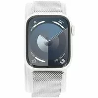 Apple Watch Series 9 GPS + Cellular 41mm Edelstahl silber Milanaise-Armband silber