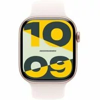 Apple Watch Series 10 GPS + Cellular 42mm Aluminium roségold Sportarmband blassrosa S/M
