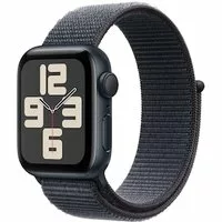 Apple Watch SE GPS 40mm Alu Mitternacht Sport Loop Armband tinte