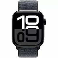 Apple Watch Series 10 LTE 42mm Diamantschwarz Aluminiumgehäuse mit Ink Sport Loop
