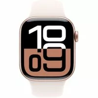 Apple Watch Series 10 LTE 42mm Rose Gold Aluminiumgehäuse mit Light Blush Sportarmband – M/L