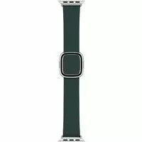 Apple Watch 40mm Modernes Lederarmband Waldgrün medium