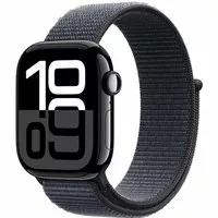 Apple Watch Series 10 GPS 42mm Aluminium Diamantschwarz Sport Loop Ink