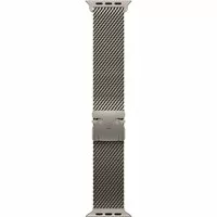 Apple Watch Milanese Armband für Watch Ultra 49mm Titan natur (S)