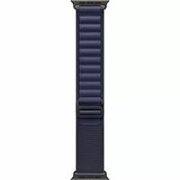 Apple Watch Alpine Loop Armband für Watch Ultra 49mm Marine / Titan schwarz (M)