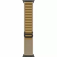 Apple Watch Alpine Loop Armband für Watch Ultra 49mm Mandel / Titan schwarz (S)