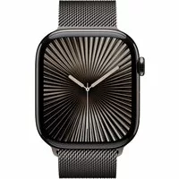 Apple Watch Series 10 LTE 46mm Slate Titangehäuse mit Slate Milanese Loop S/M