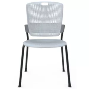 Humanscale Cinto ergonomischer Stapelstuhl, hellgrau