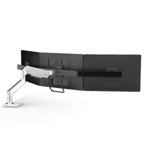 Humanscale M10 3-fach Monitorhalterung schr?g mit Tischklemme (M10CMWBLB), wei?