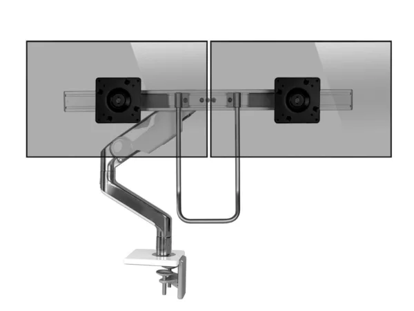 Humanscale M10 Dual Monitor Tischhalterung Klemme, schr?g, wei? (M10CMWBHW)