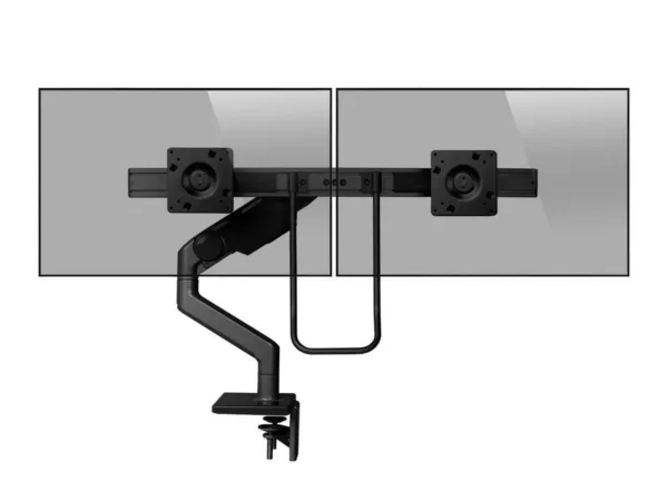 Humanscale M8.1 Dual Monitor Tischhalterung Klemme, schr?g, schwarz (M81CMBBHB)