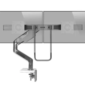 Humanscale M8.1 Dual Monitor Tischhalterung Klemme, schr?g, wei? (M81CMWBHW)