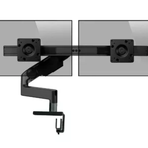Humanscale M8.1 Dual Monitorhalter f?r USM Tisch gerade schwarz (M81UBE2B)