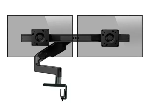 Humanscale M8.1 Dual Monitorhalter f?r USM Tisch gerade schwarz (M81UBE2B)