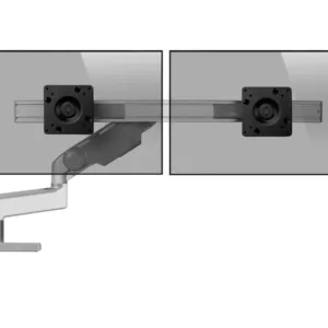 Humanscale M8.1 Dual Monitorhalter f?r USM Tisch gerade silber (M81USE2G)
