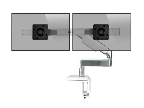 Humanscale M8.1 Dual Monitorhalter f?r USM Tisch gerade wei? (M81UWE2W)