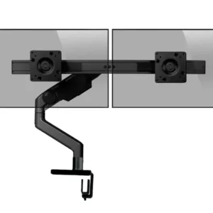 Humanscale M8.1 Dual Monitorhalter f?r USM Tisch schr?g schwarz (M81UBB2B)